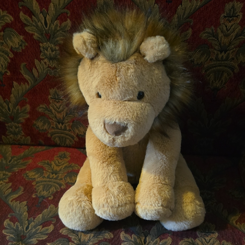 Animal Adventures Plush Lion Toy - Tan With Frosted Hair